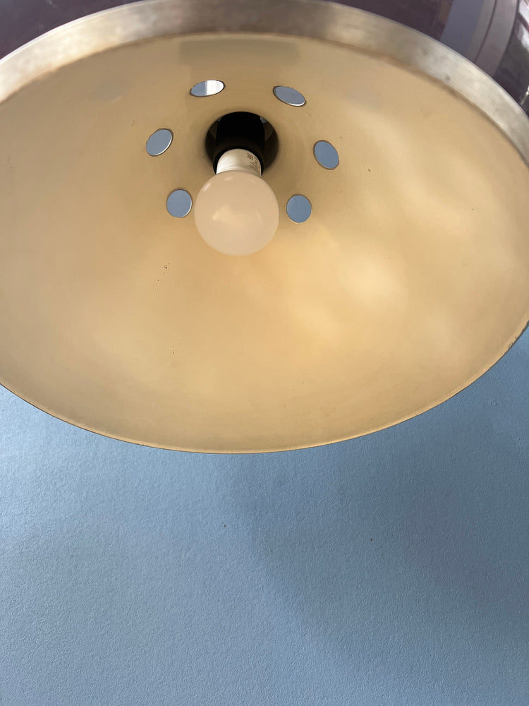 Mid Century Plexiglass Space Age Mushroom Hanging Lamp