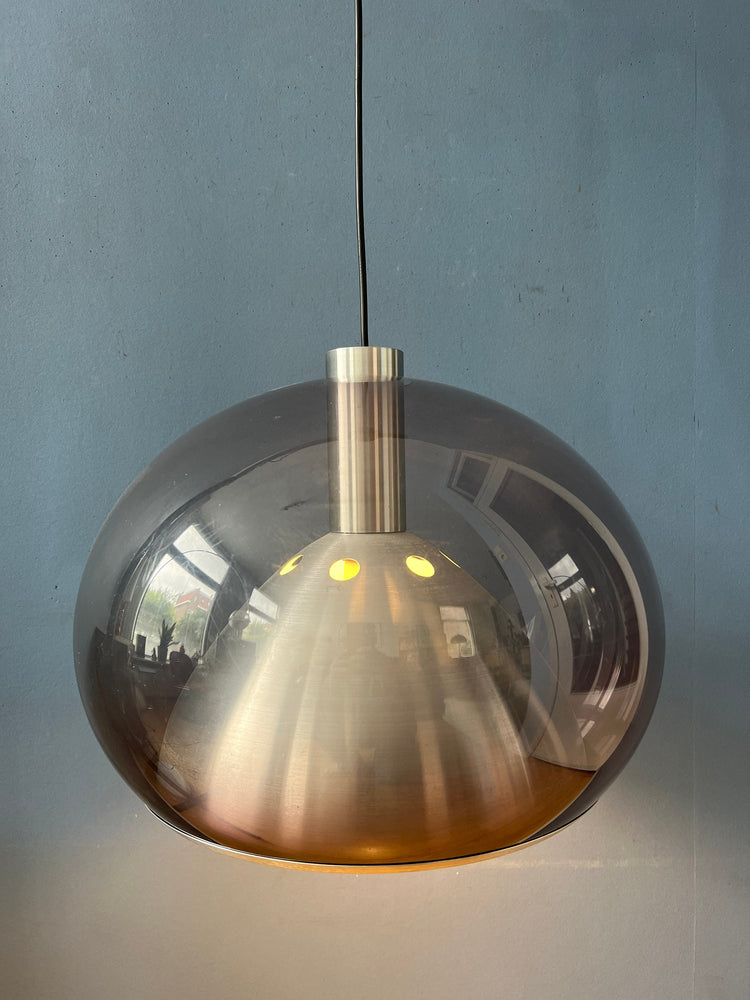 Mid Century Plexiglass Space Age Mushroom Hanging Lamp