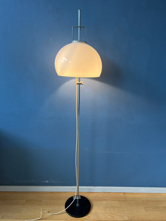 Mid Century Guzzini Style Space Age Floor Lamp Model 'Lucerna'