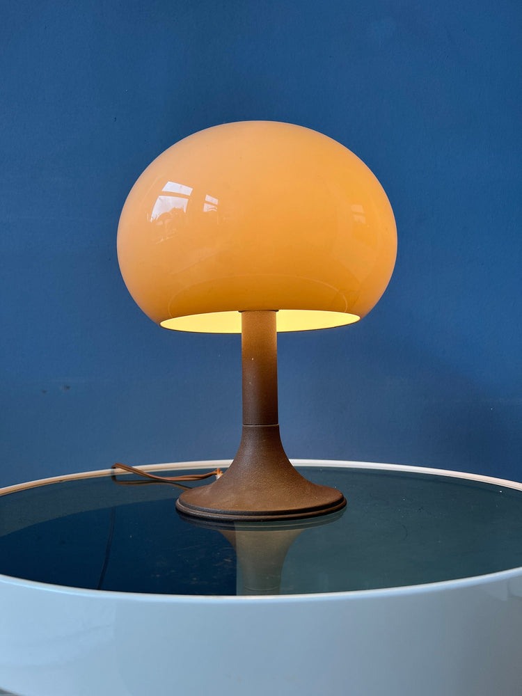 Herda Mushroom Table Lamp - Beige Space Age Desk Light