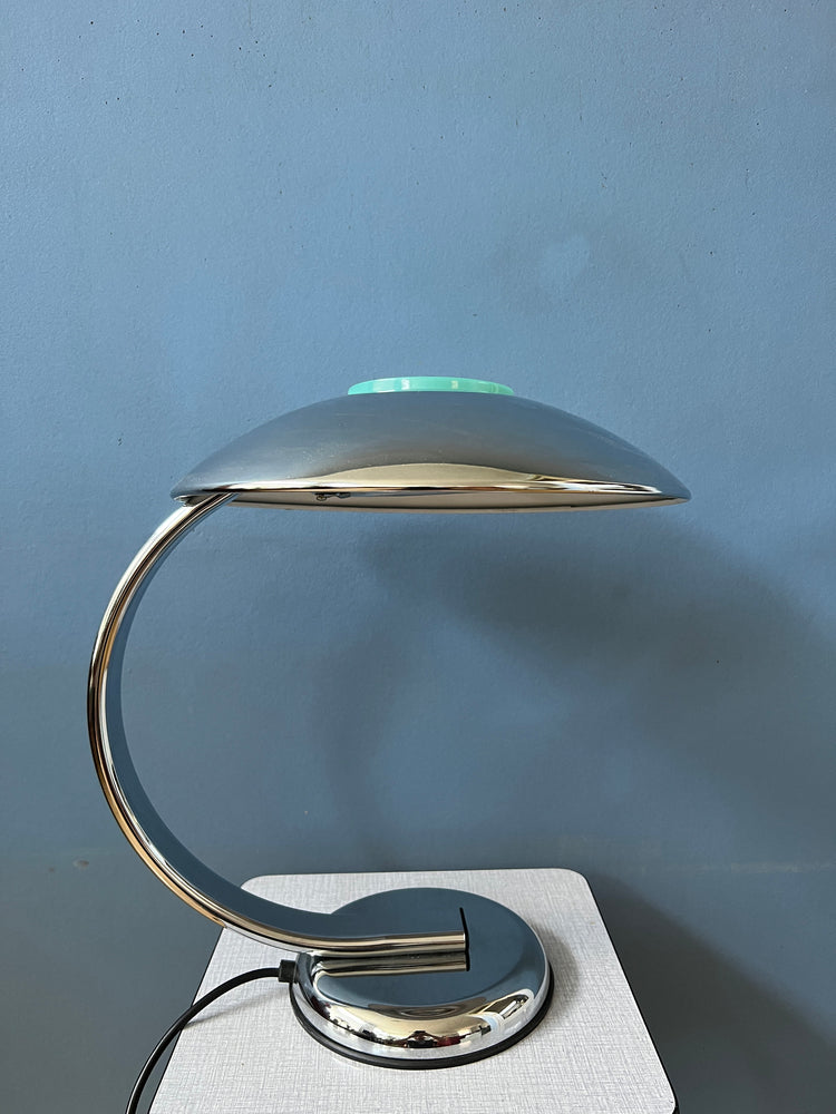 Chrome Post Modern Desk Lamp - Bauhaus Style Table Lamp