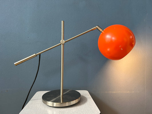 Orange Eyeball Desk Lamp - Red Space Age Table Lamp - GEPO Style Light