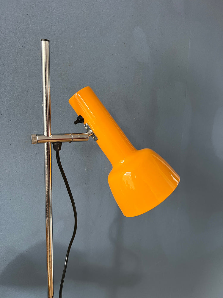 Vintage Yellow Mid Century Space Age Floor Lamp