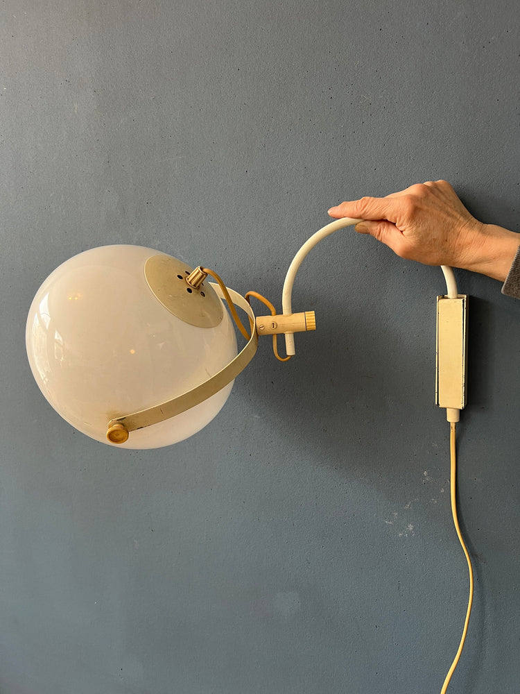 Vintage Space Age Anvia Mushroom Arc Wall Lamp