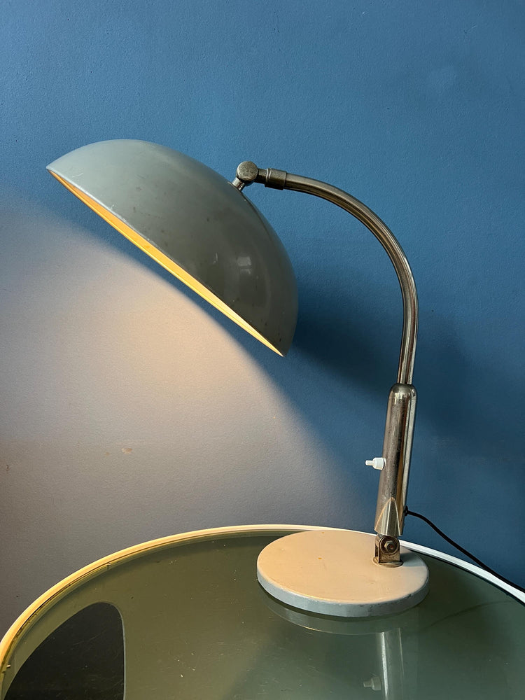 Gray Vintage Hala Busquet / Hala 144 Table Lamp by Herman Busquet