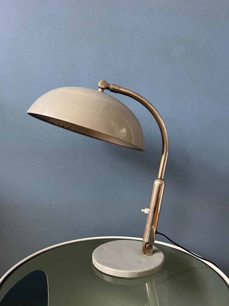 Gray Vintage Hala Busquet / Hala 144 Table Lamp by Herman Busquet