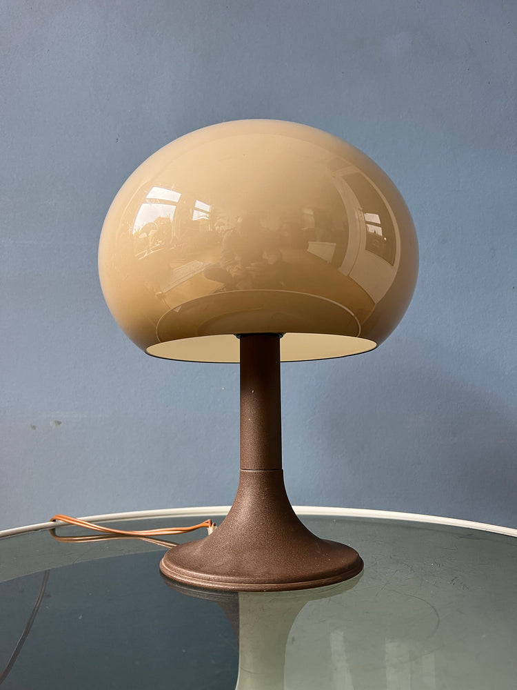 Herda Mushroom Table Lamp - Beige Space Age Desk Light