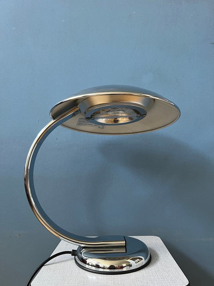 Chrome Post Modern Desk Lamp - Bauhaus Style Table Lamp