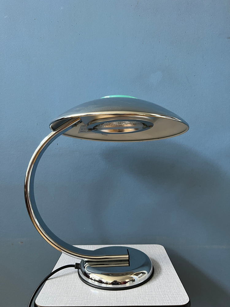 Chrome Post Modern Desk Lamp - Bauhaus Style Table Lamp