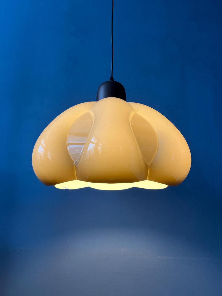 Mid Century Space Age Flower Pendant Lamp by Herda