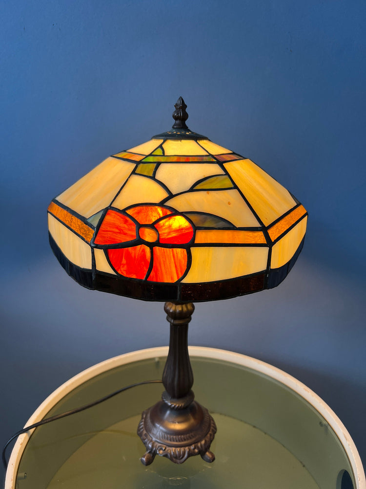 Stained Glass Tiffany Style Art Deco Table Lamp