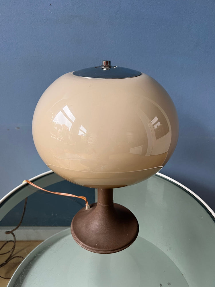Herda Mushroom Table Lamp - Beige Space Age Desk Light