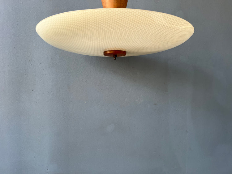 Mid Century Glass Ceiling Lamp