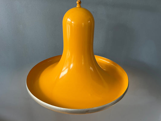 Yellow Mid Century UFO Space Age Pendant Lamp