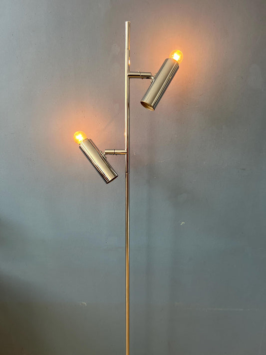 Chrome Vintage Sputnik Floor Lamp by Sölken Leuchten