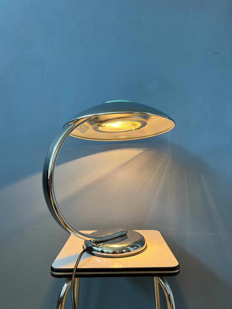 Chrome Post Modern Desk Lamp - Bauhaus Style Table Lamp