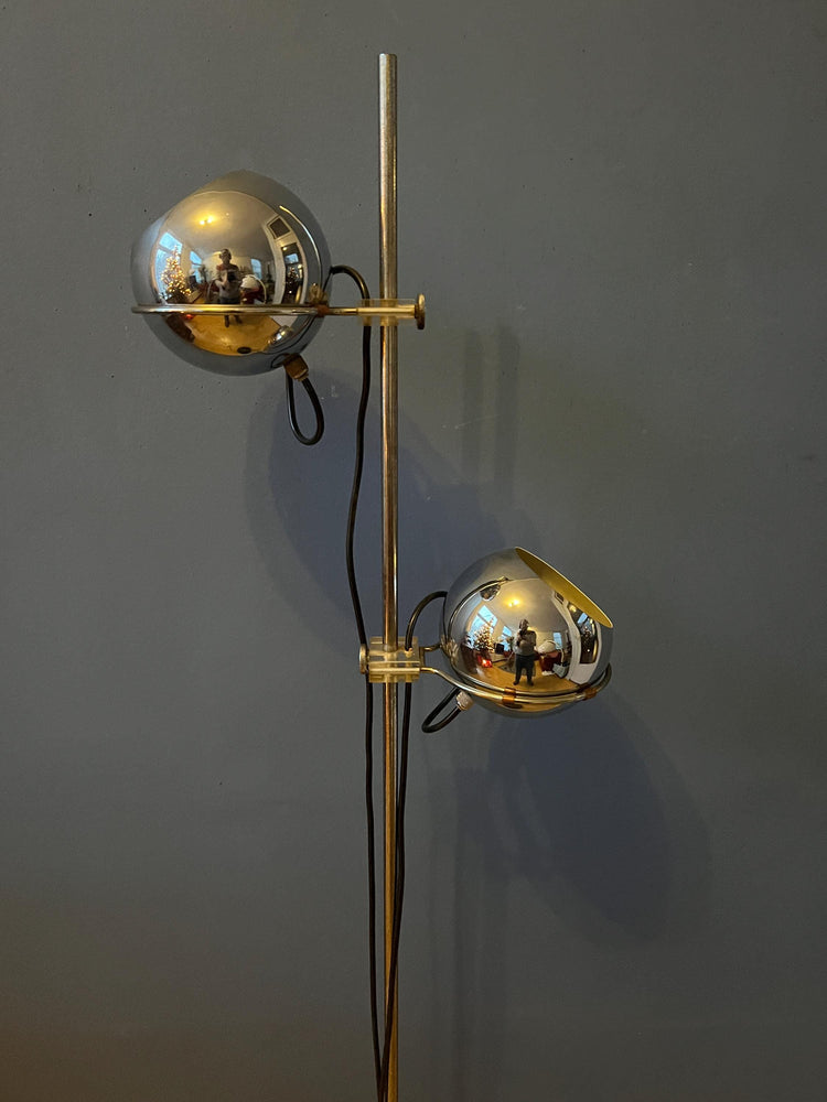 Vintage Chrome Mid Century GEPO Eyeball Floor Lamp