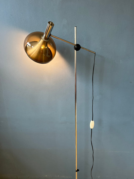 Mid Century Space Age Dijkstra Floor Lamp With Adjustable Arm