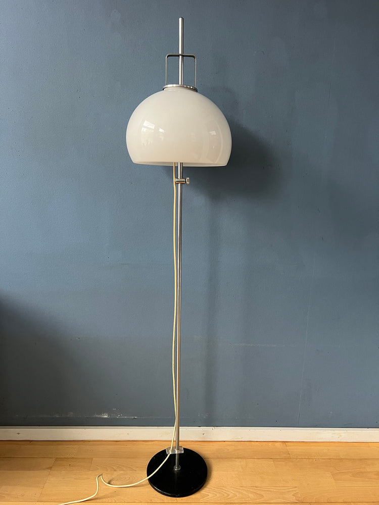 Mid Century Guzzini Style Space Age Floor Lamp Model 'Lucerna'