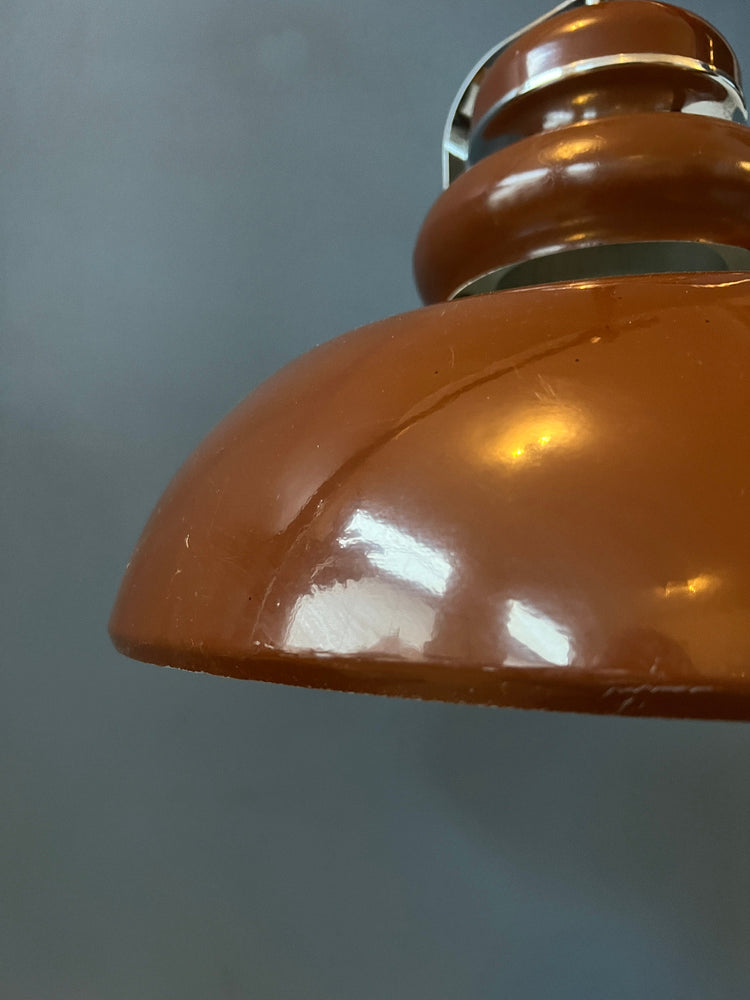 Brown Mid Century Anvia Space Age Pendant Lamp