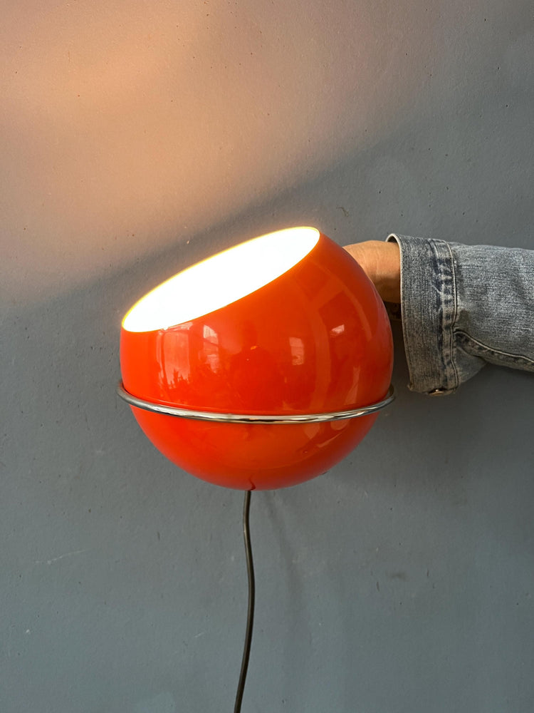 Orange Space Age Eyeball Wall Lamp