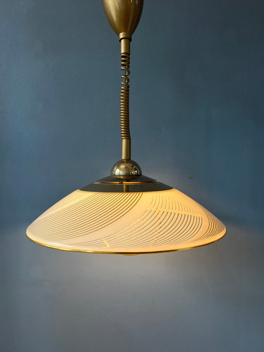 Vintage Mid Century Hollywood Regency Pendant Lamp