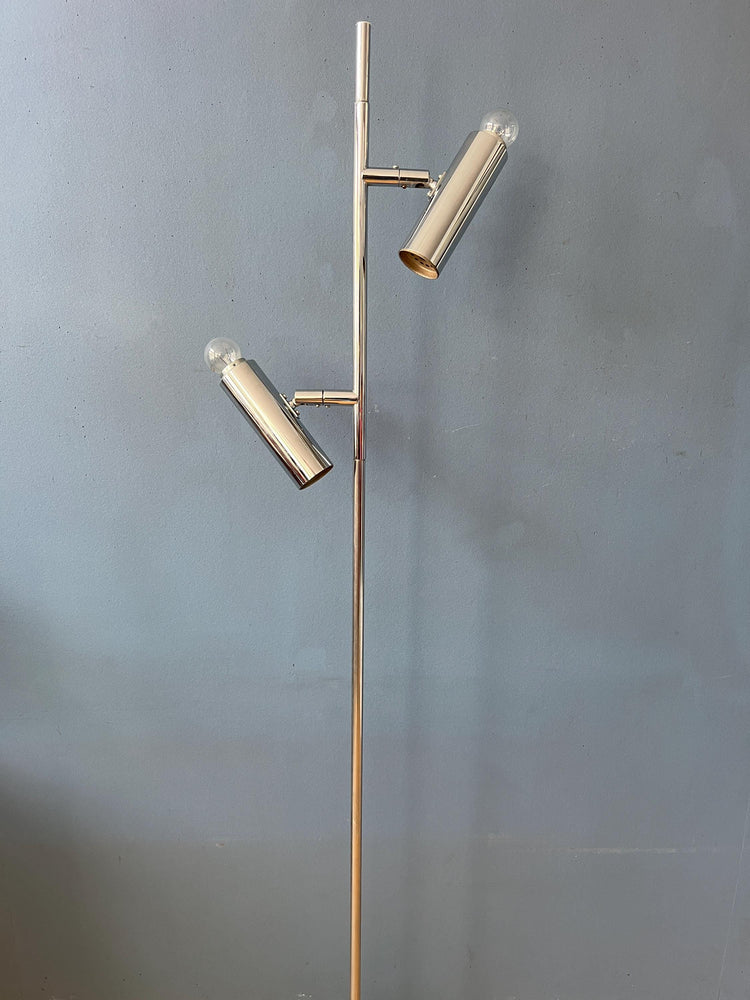 Chrome Vintage Sputnik Floor Lamp by Sölken Leuchten