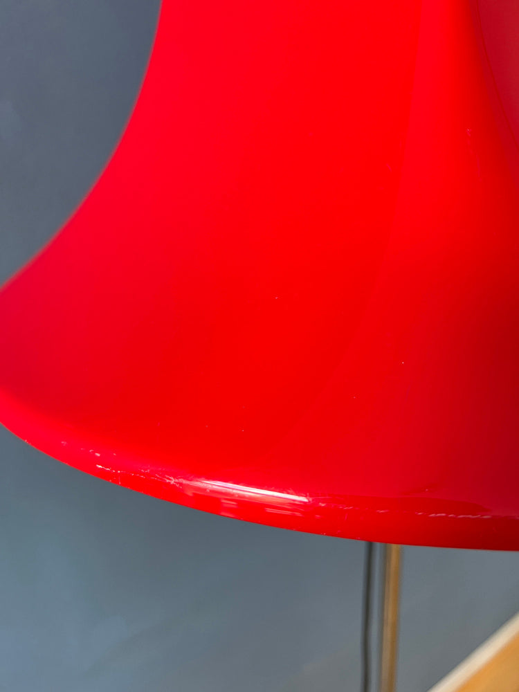 Red Willem Hagoort Space Age Floor Lamp - Mid Century Acrylic Glass Lamp