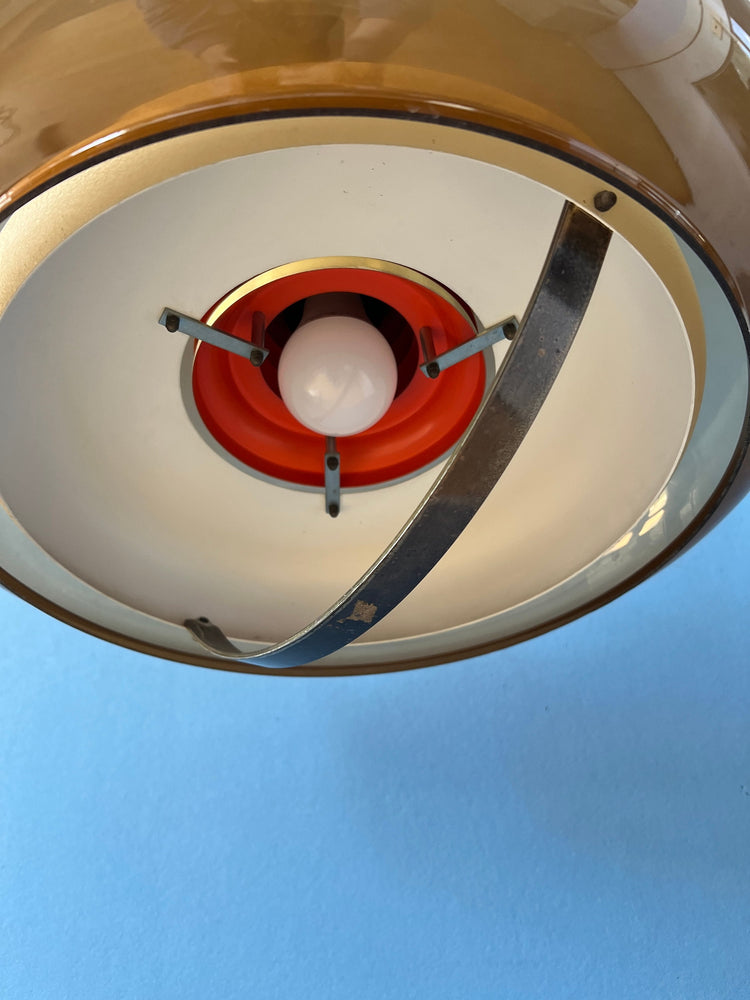 Mid Century Oval UFO Herda Space Age Pendant Lamp