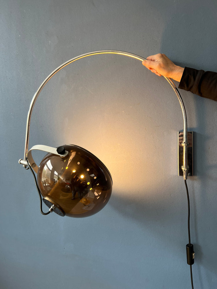 Mid Century Herda Space Age Arc Wall Lamp