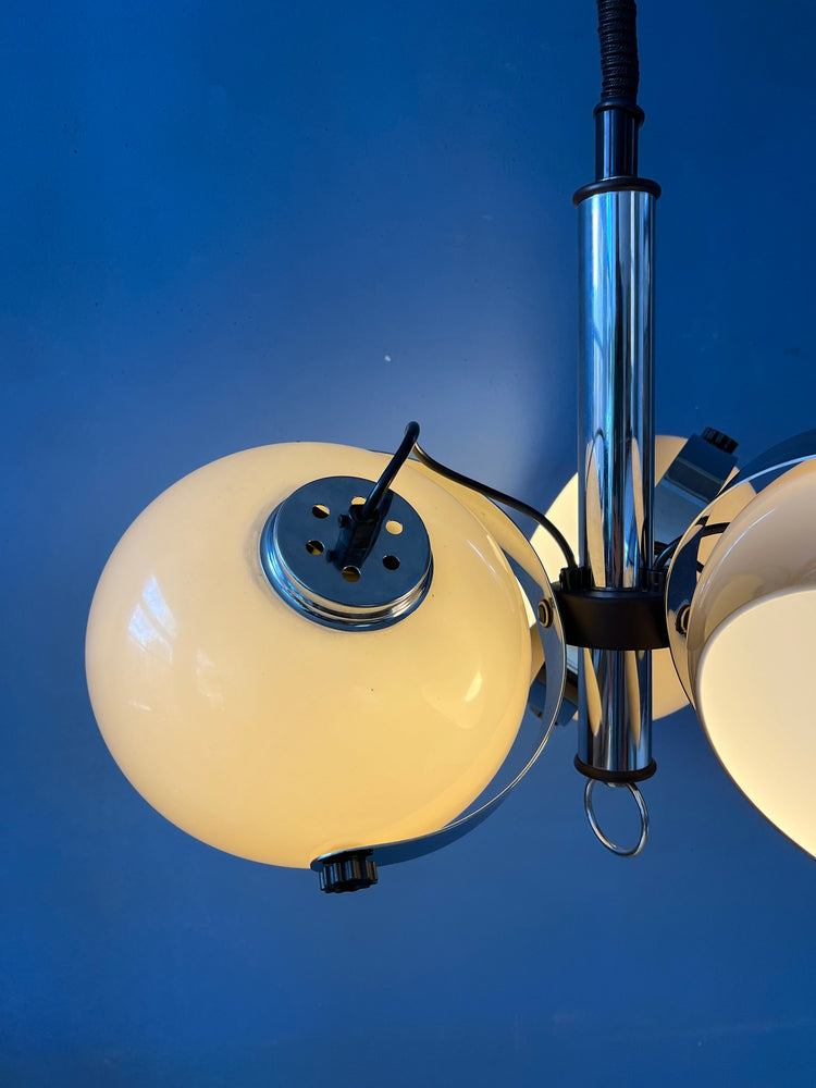 Vintage Dijkstra Space Age Pendant / Chandelier - Mid Century Modern Lamp - Retro 70s Light Fixture