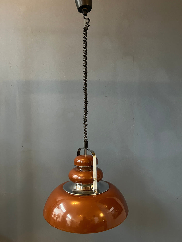 Brown Mid Century Anvia Space Age Pendant Lamp