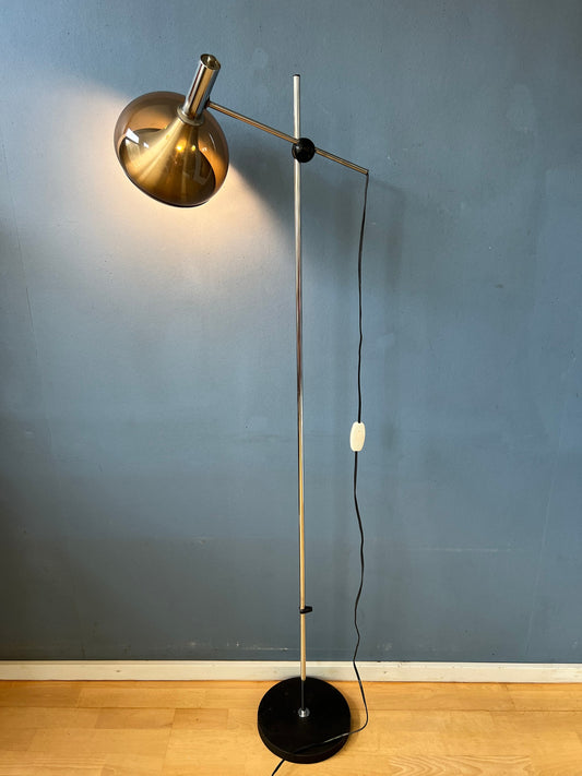 Mid Century Space Age Dijkstra Floor Lamp With Adjustable Arm