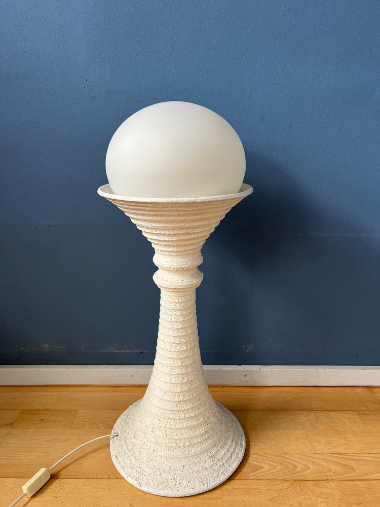 White Ceramic Mid Century Space Age Floor Lamp by Doria Leuchten