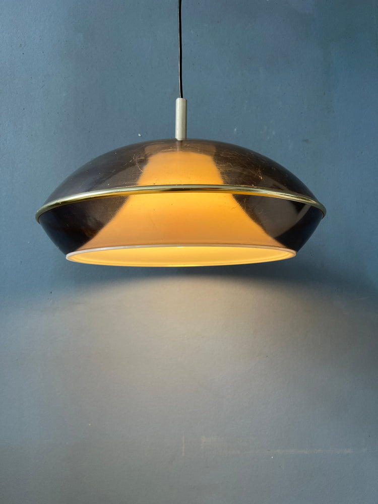 Vintage Space Age UFO Acrylic Glass Pendant Light