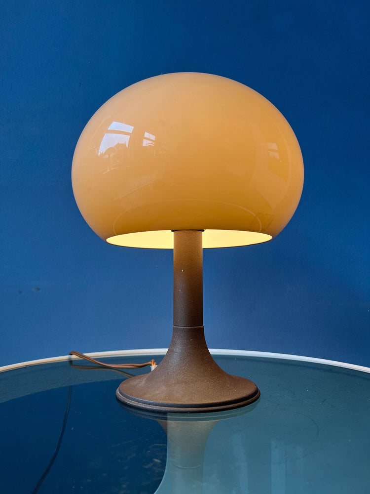 Herda Mushroom Table Lamp - Beige Space Age Desk Light