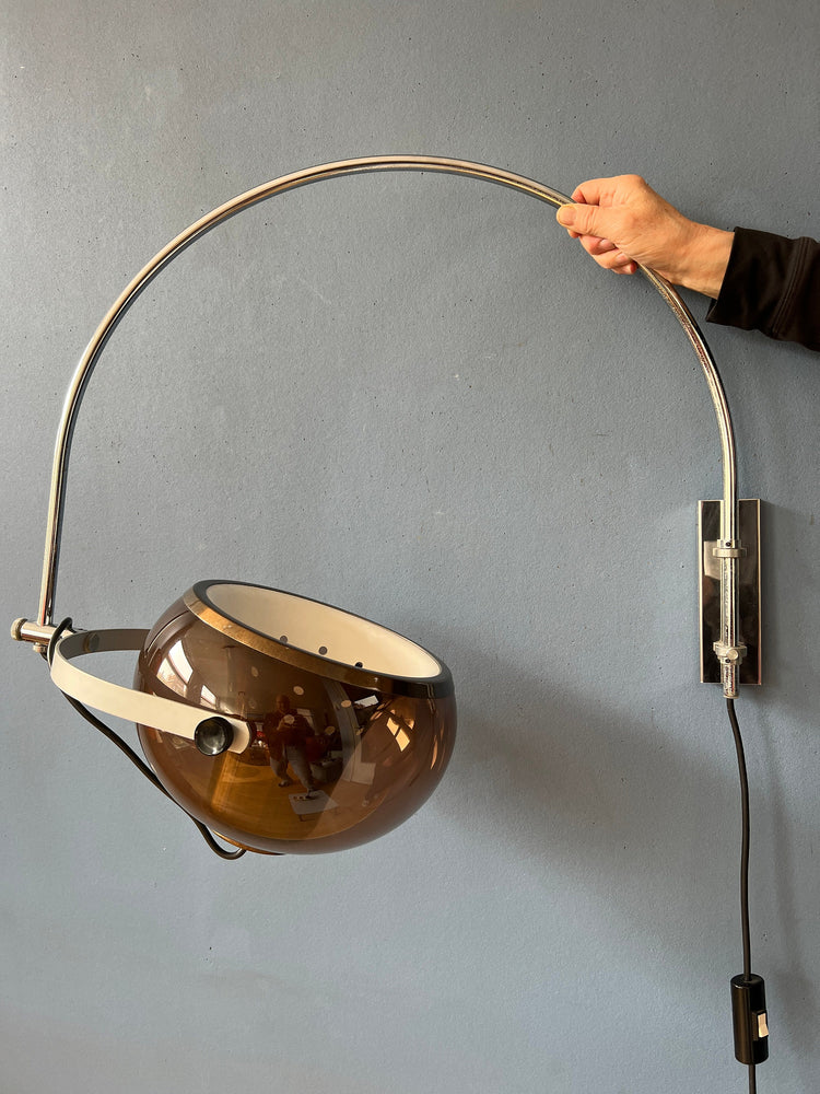 Mid Century Herda Space Age Arc Wall Lamp