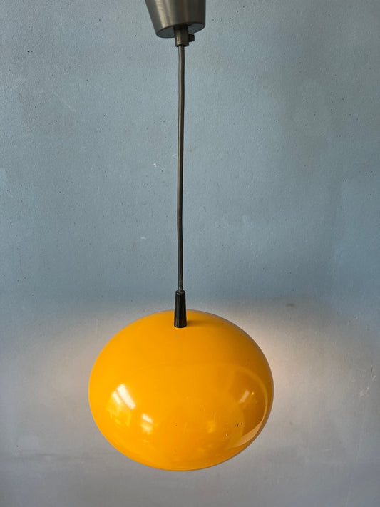 Yellow Pendant Lamp - Space Age Pendant Light - UFO Lamp