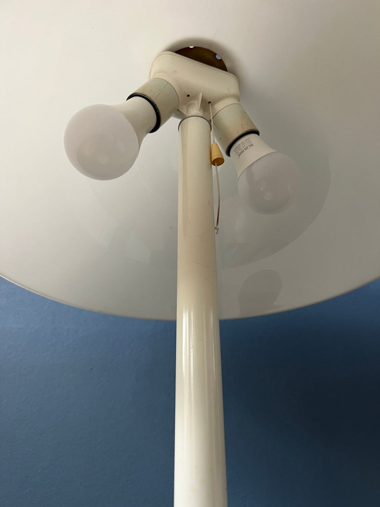 White Mid Century Mushroom Dijkstra Table Lamp