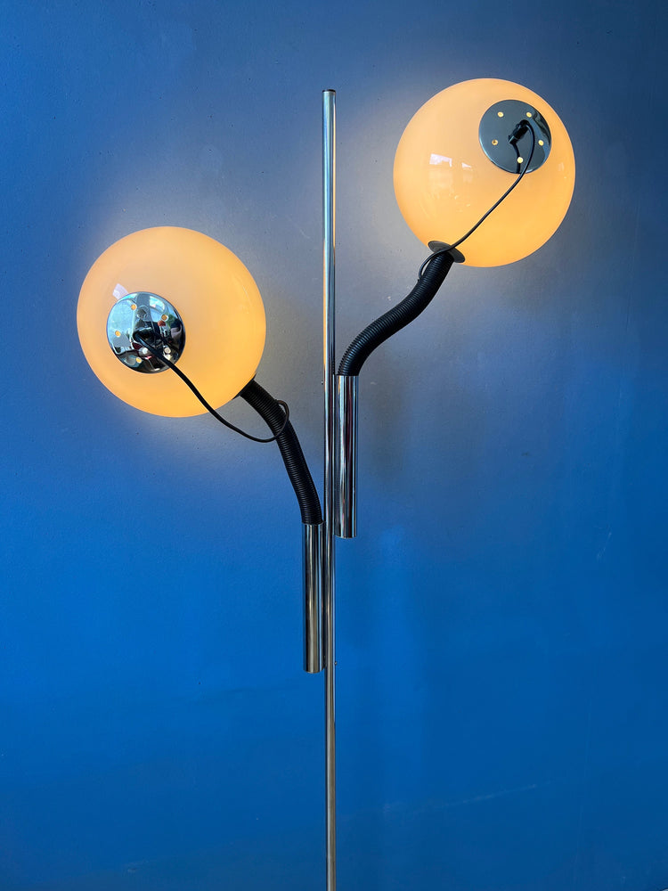 Mid Century Steinhauer Mushroom Floor Lamp - Space Age 70s Standing Light