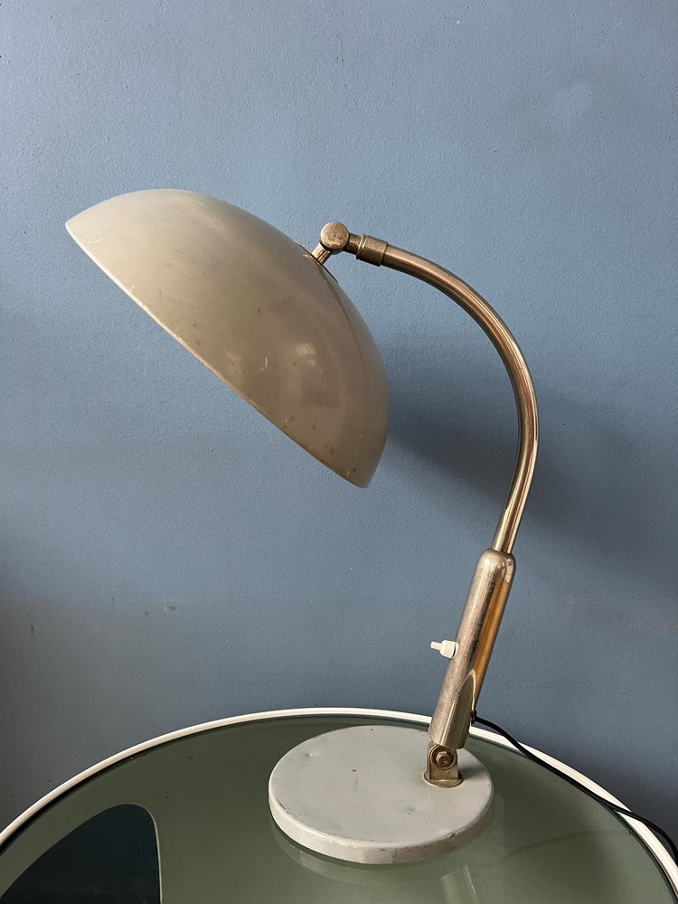 Gray Vintage Hala Busquet / Hala 144 Table Lamp by Herman Busquet