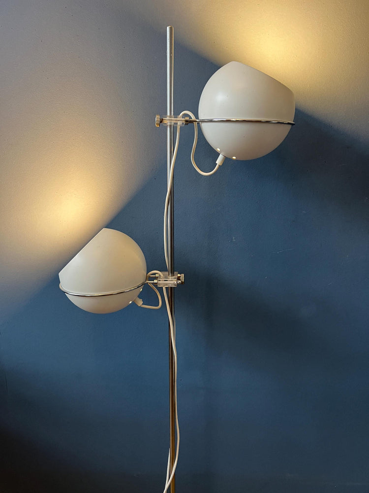 70s Mid Century Beige GEPO Eyeball Floor Lamp