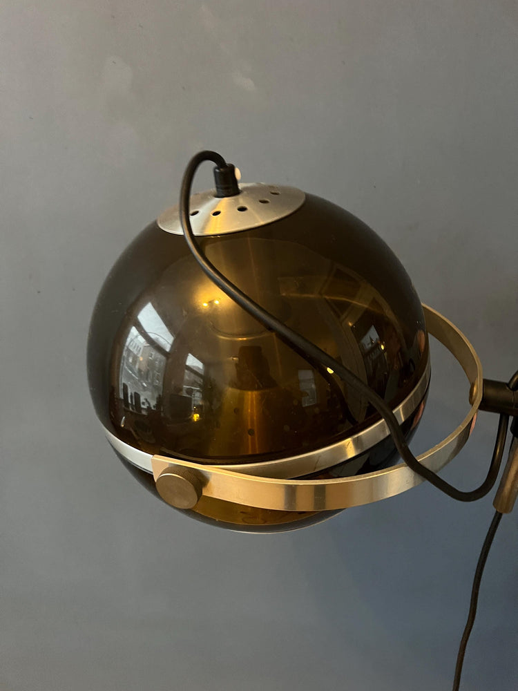 Vintage Mid Century Dijkstra Globe Space Age Wall Lamp