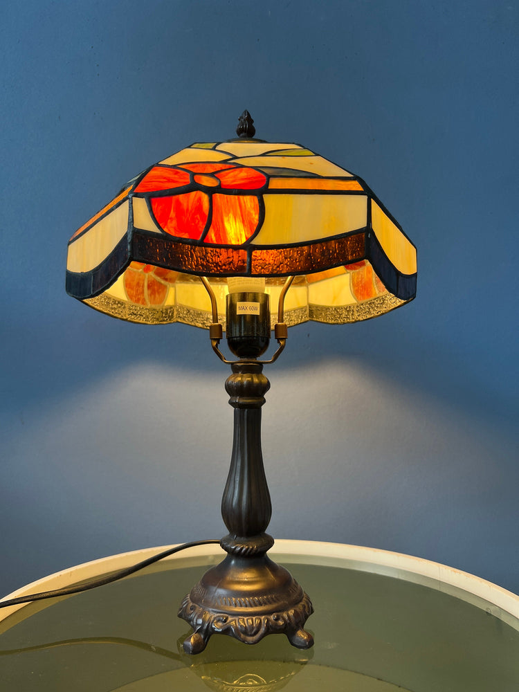 Stained Glass Tiffany Style Art Deco Table Lamp