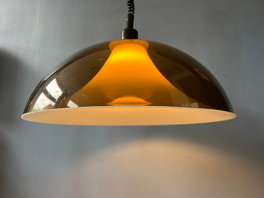 Space Age Double Shaded Pendant Lamp by Elio Martinelli for Artimeta