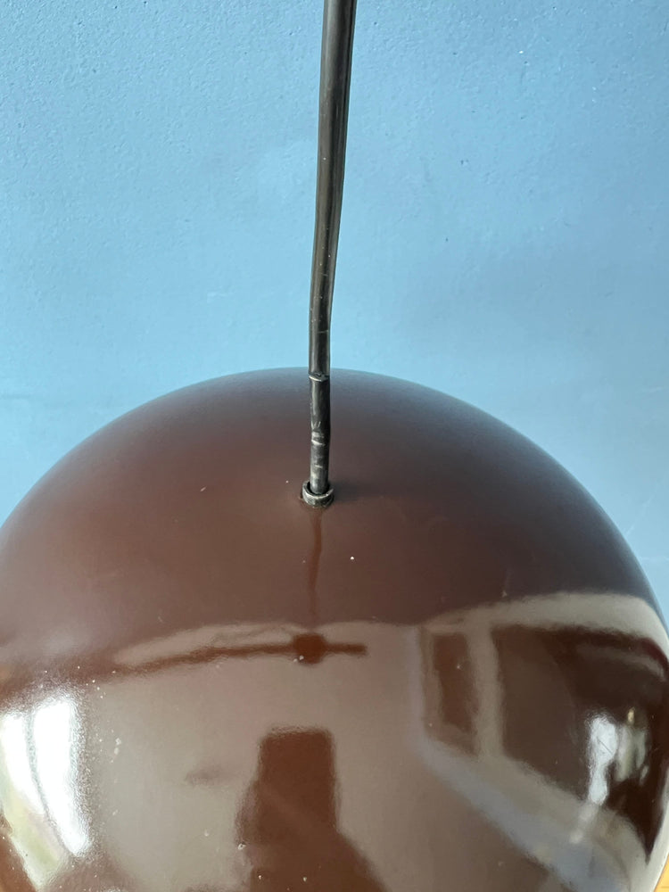 Mid Century Brown Arabia Hanging Lamp by Kaj Franck for Fog & Morup