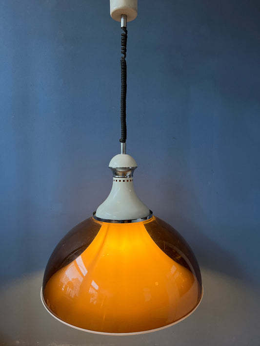 Big Mid Century Stilux Milano Space Age Pendant Lamp