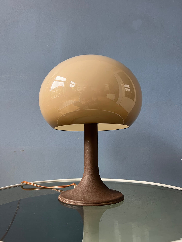 Herda Mushroom Table Lamp - Beige Space Age Desk Light