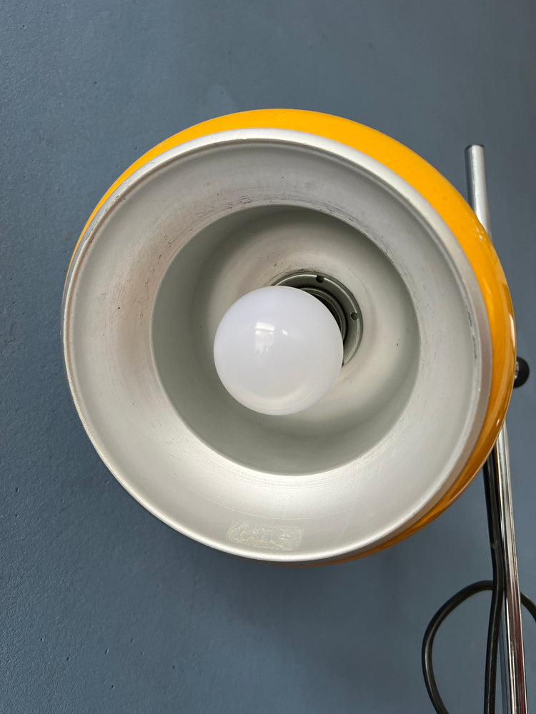 Vintage Yellow Mid Century Space Age Floor Lamp