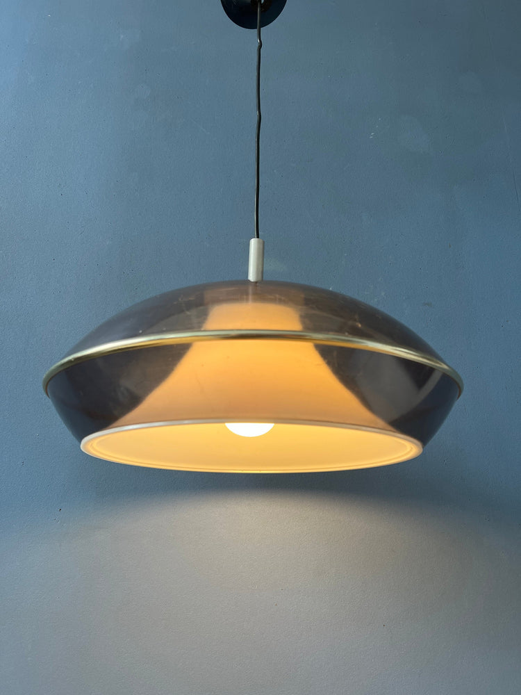 Vintage Space Age UFO Acrylic Glass Pendant Light